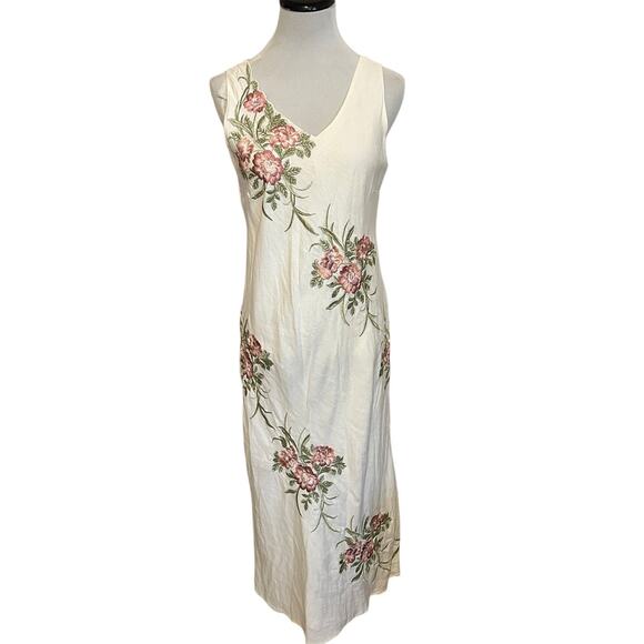 Women's Plaza South Vintage Floral Embroidered Dress –  10P - Picture 1 of 9
